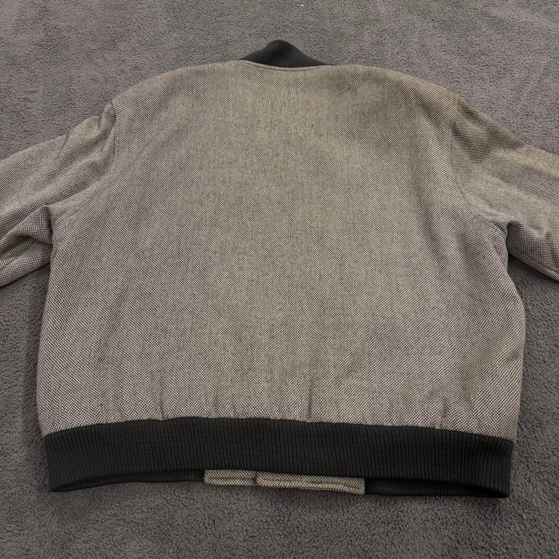 [정품/100] YSL 입생로랑 체크 헤링본 바시티 자켓 상품이미지3