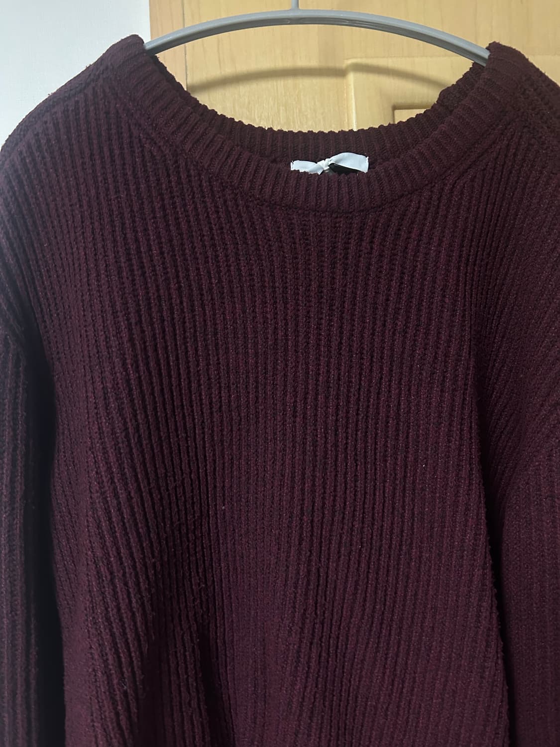 르마드 남자 니트 버건디 M 상품이미지2