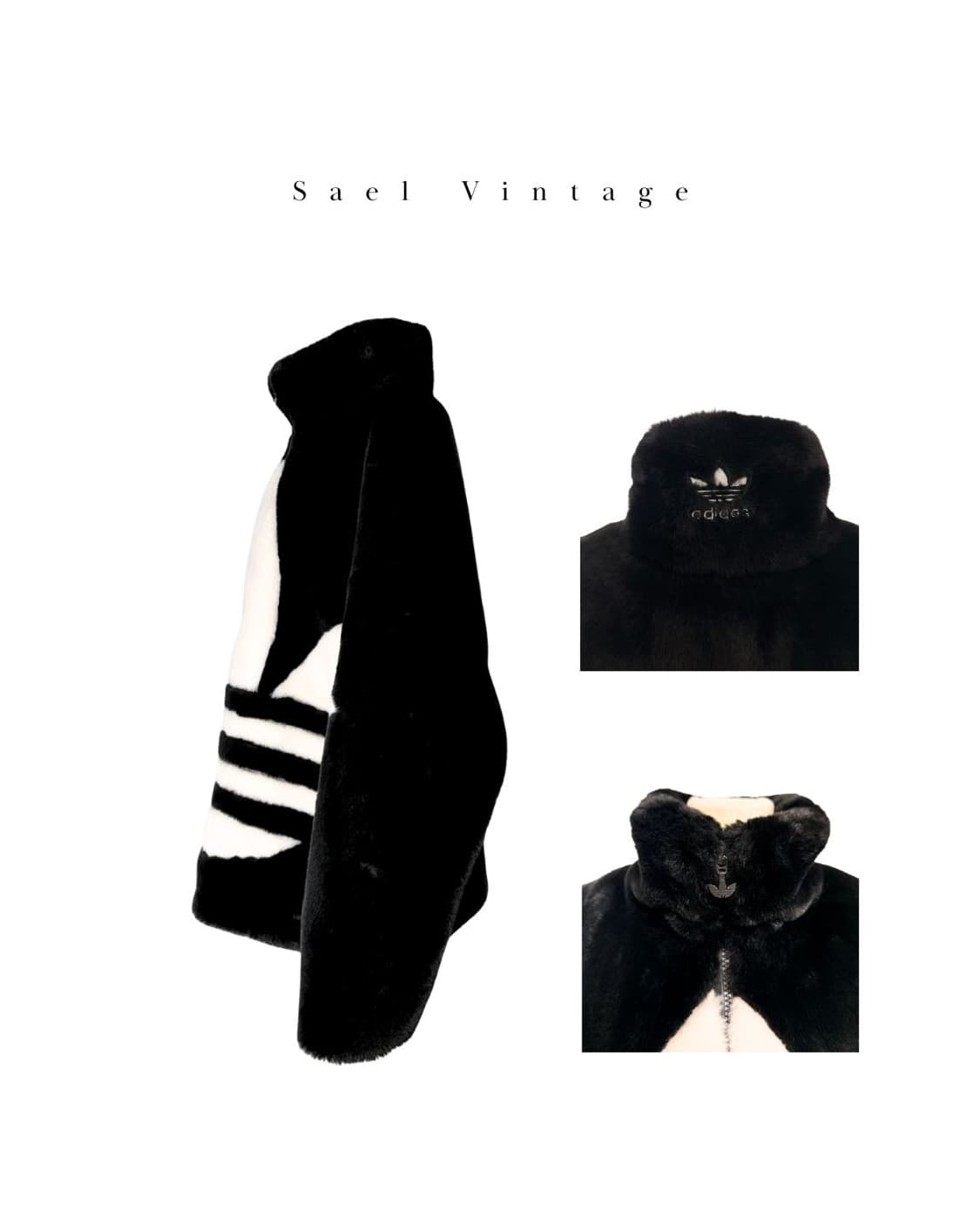 아디다스 빅 트레포일 퍼 자켓 M 상품이미지6