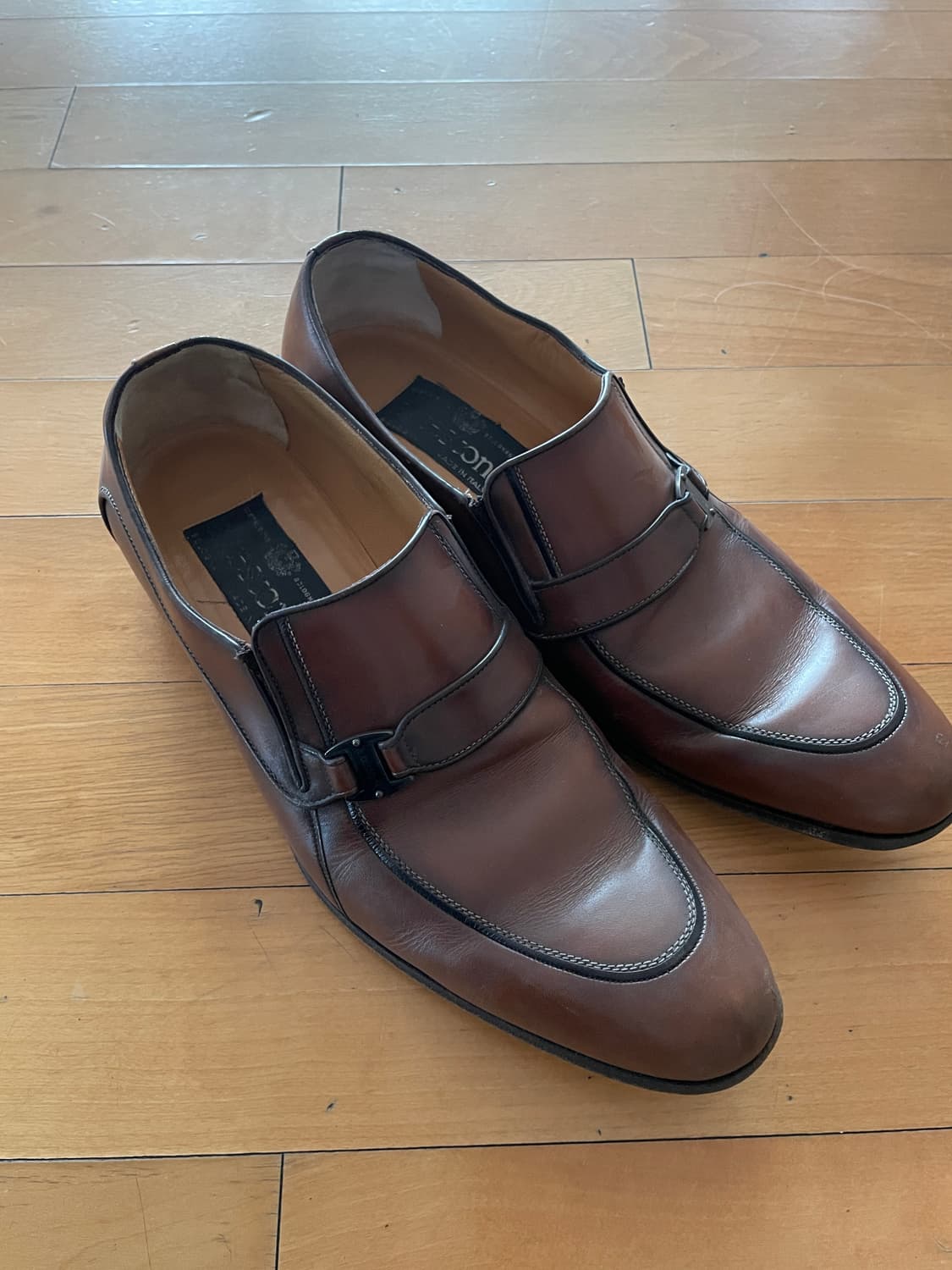a.testoni brown loafers 상품이미지1