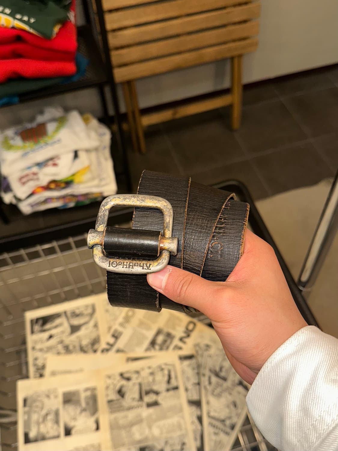 Real leather only buckle detail belt  상품이미지4