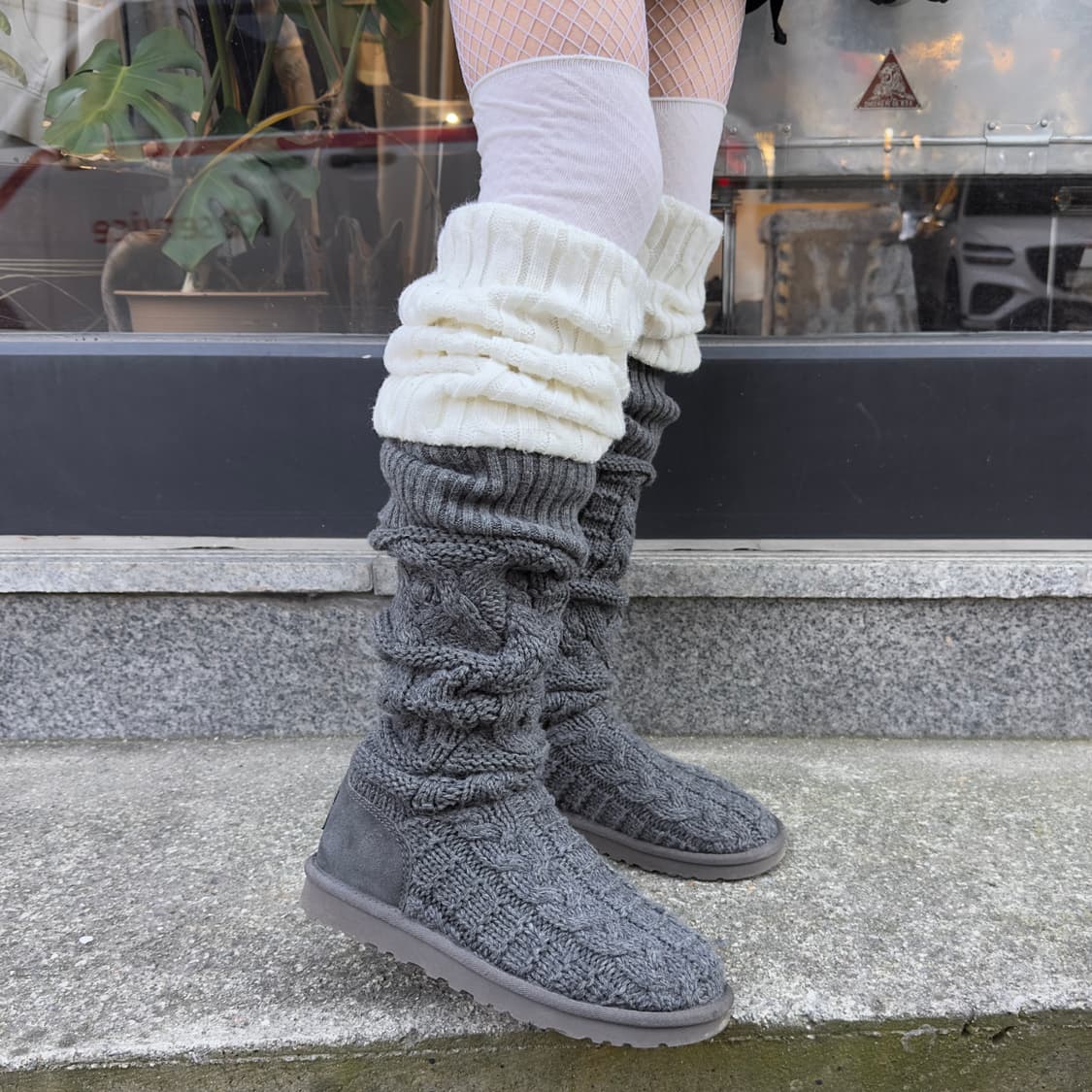 00s 리미티드 에디션 XL 롱 니트 카디 부츠 상품이미지8