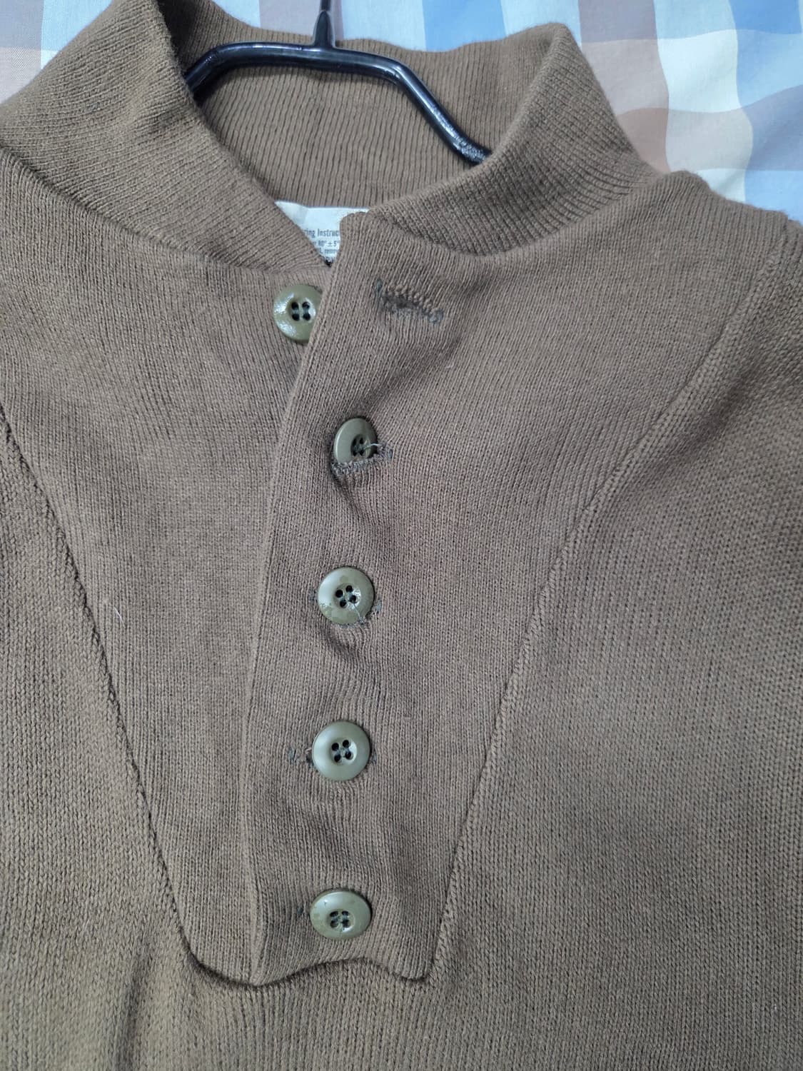 가슴95-105)미군 5버튼 니트 스웨터 상품이미지2