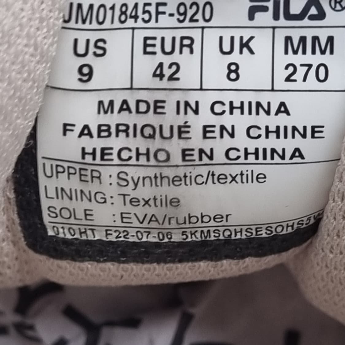 휠라 트레일 남성런닝화270 상품이미지6