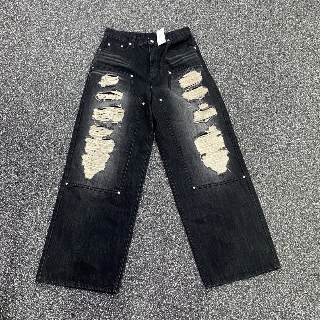 빈티지 디트로이트 워싱 와이드팬츠 B3250 상품이미지3