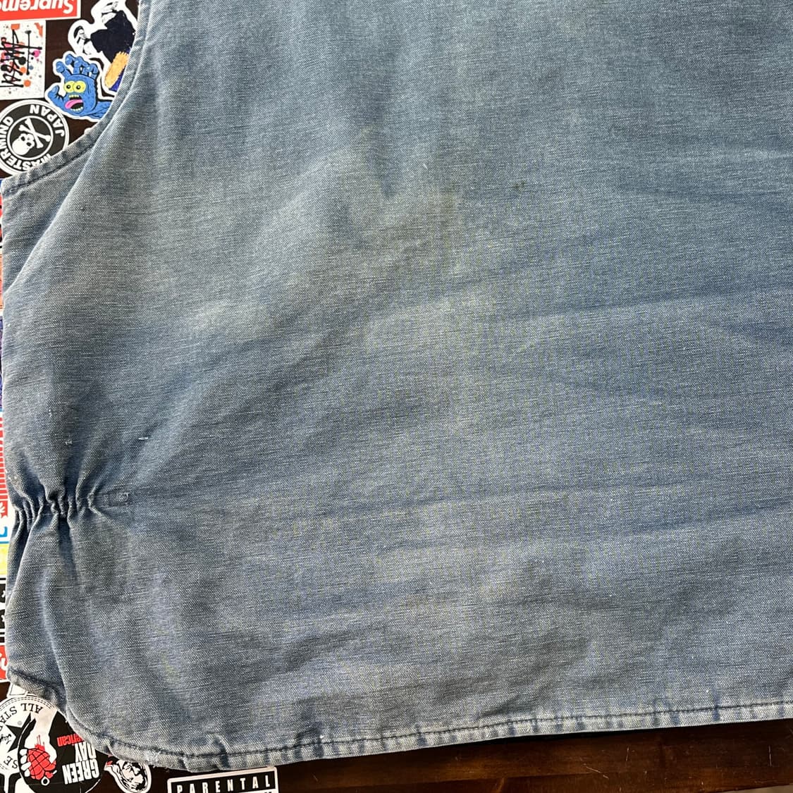 90s USA 칼하트 V01-NVY 워크 베스트 XXL 상품이미지7