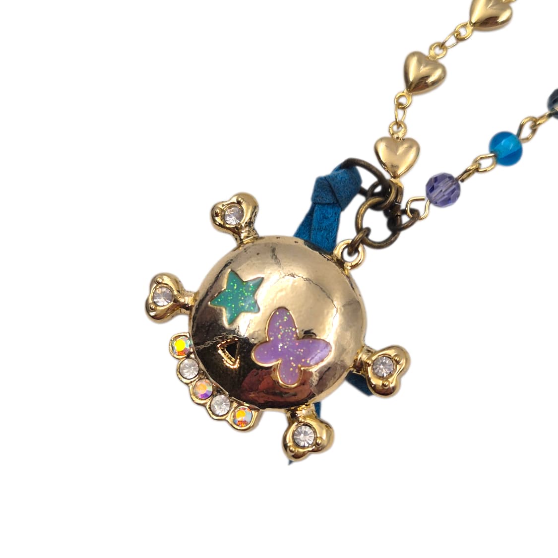 06s 에디션 안나수이 빅 스컬 하트 레이어드 목걸이 상품이미지2