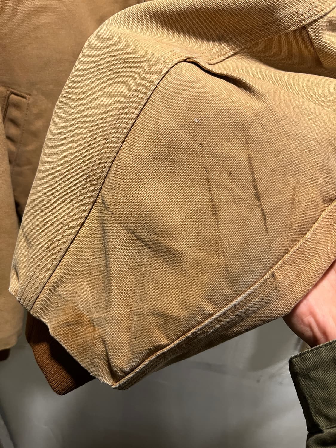 [XL]칼하트 Made in USA J13 산타페 브라운 워크 자켓 상품이미지5