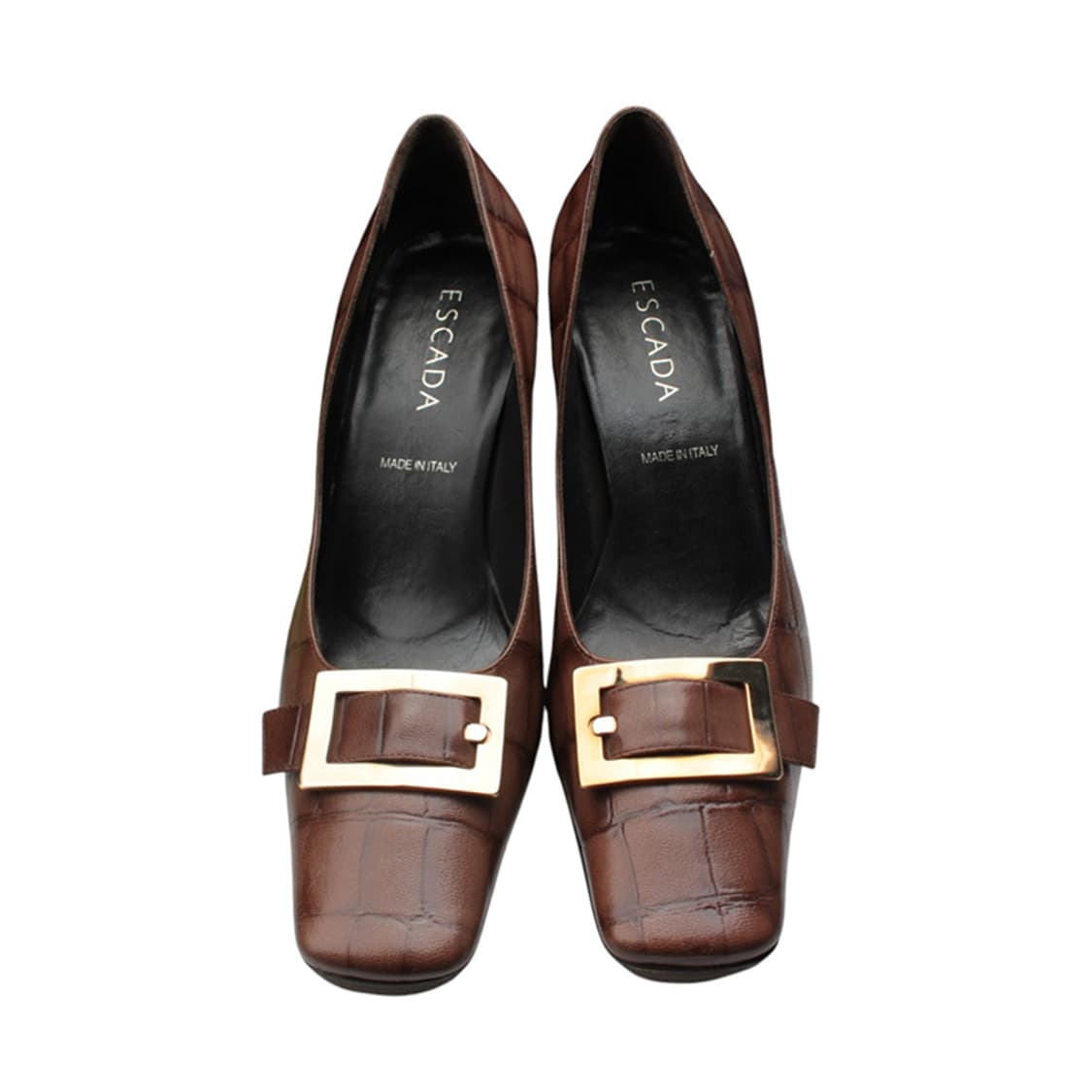 에스까다 브라운 와니패턴 펌프스 37 상품이미지2