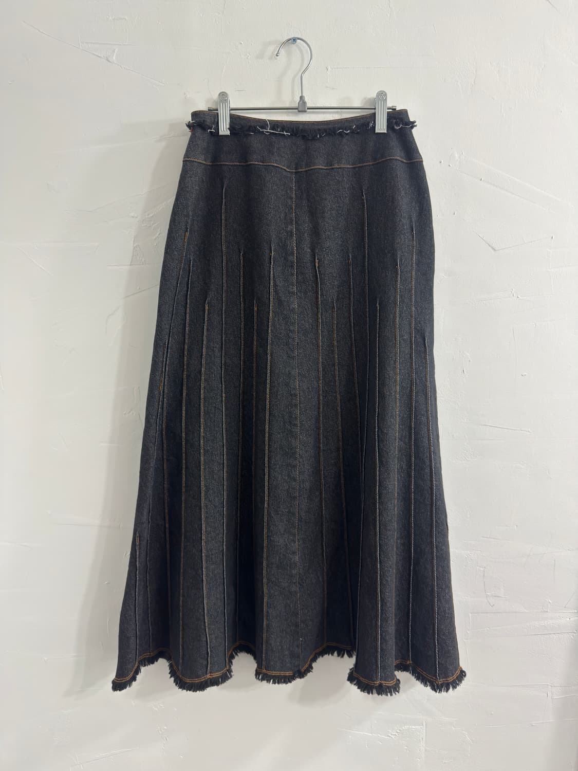 crealuxe denim design skirt 상품이미지2