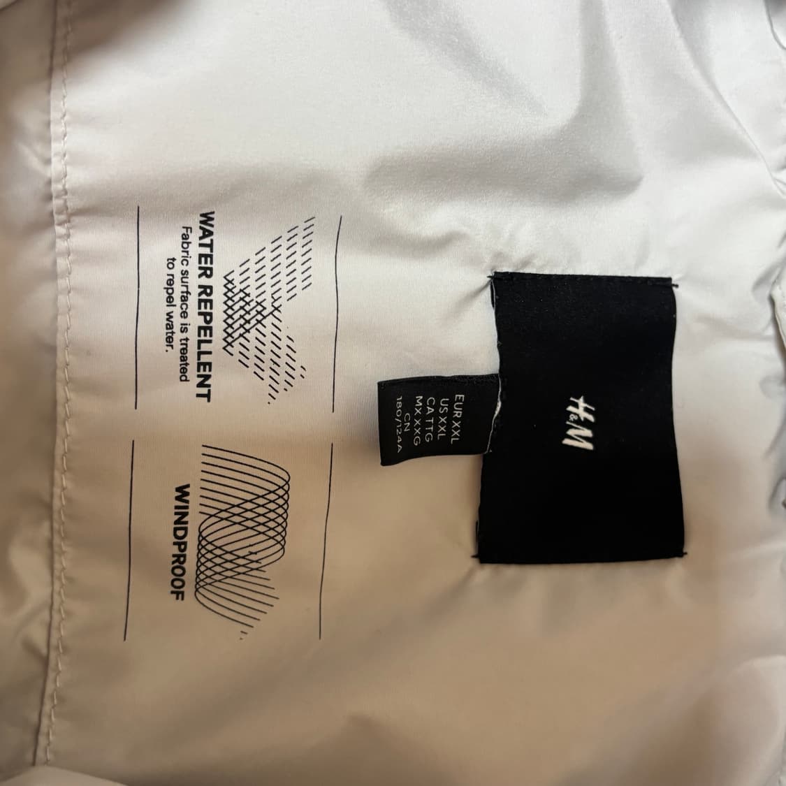 [2XL] H&M 오버핏 경량패딩 상품이미지2