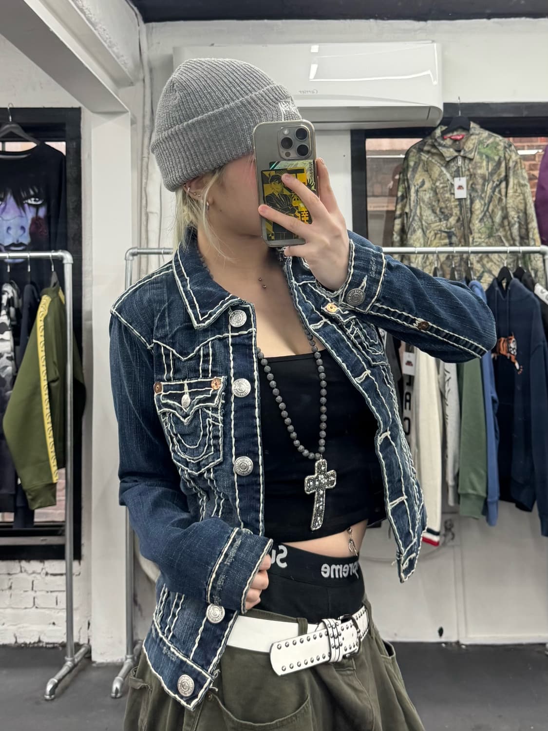 트루릴리전 스티치 데님자켓 상품이미지4