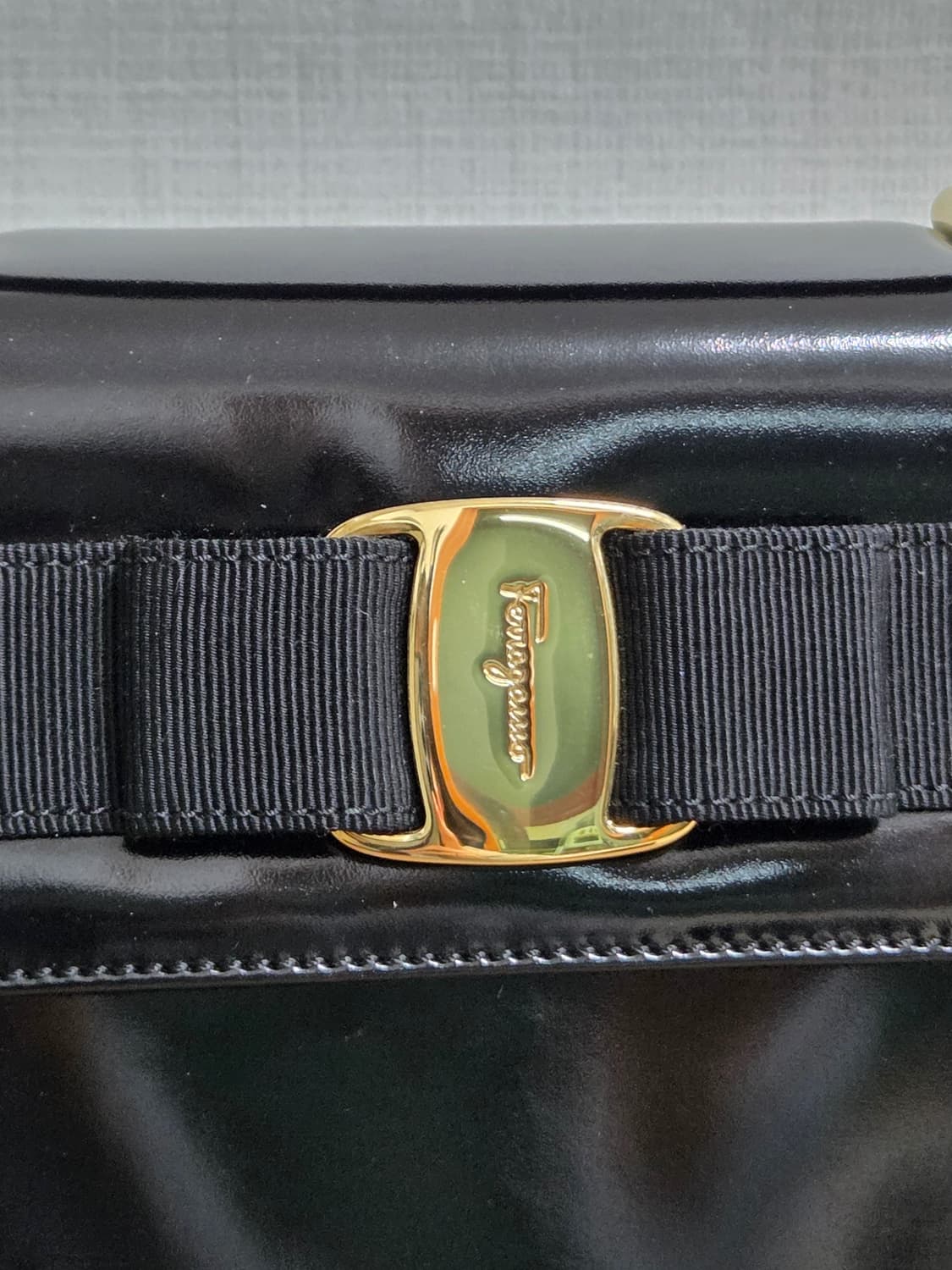 살바토레 페라가모 빈티지 바라 보우 탑핸들 백 (정품) 상품이미지10