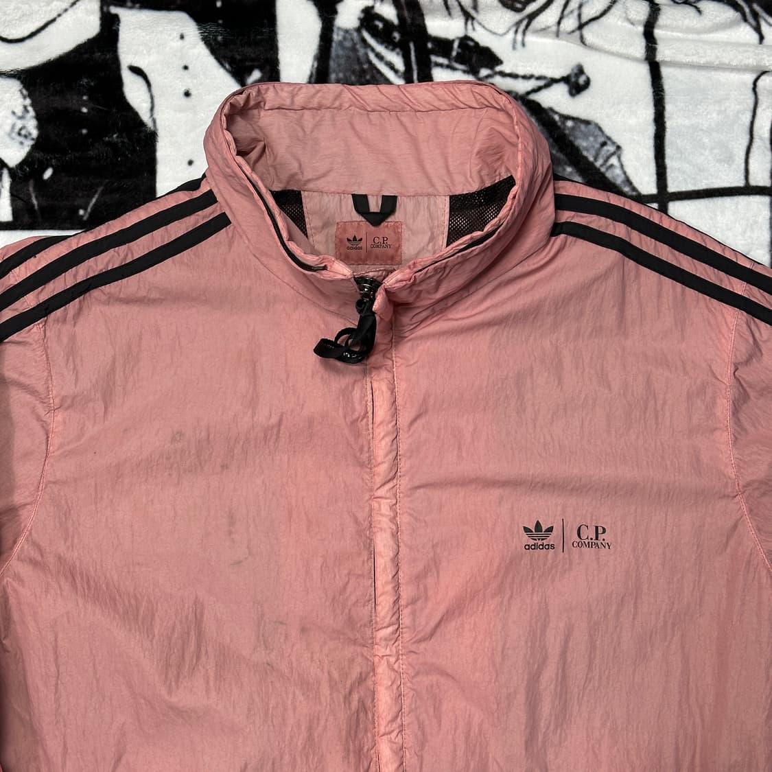 아디다스 CP컴퍼니 핑크 바람막이 자켓 상품이미지3