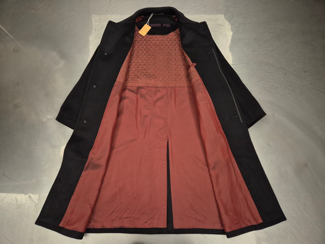 90s LONDON FOG 로로피아나 패브릭 캐시미어 코트 상품이미지3