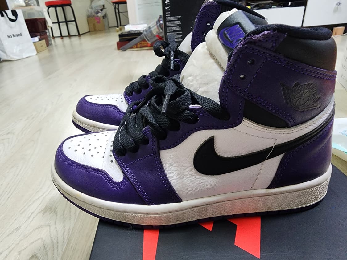 조던 1 레트로 하이 OG 코트 퍼플 2020 225 상품이미지5