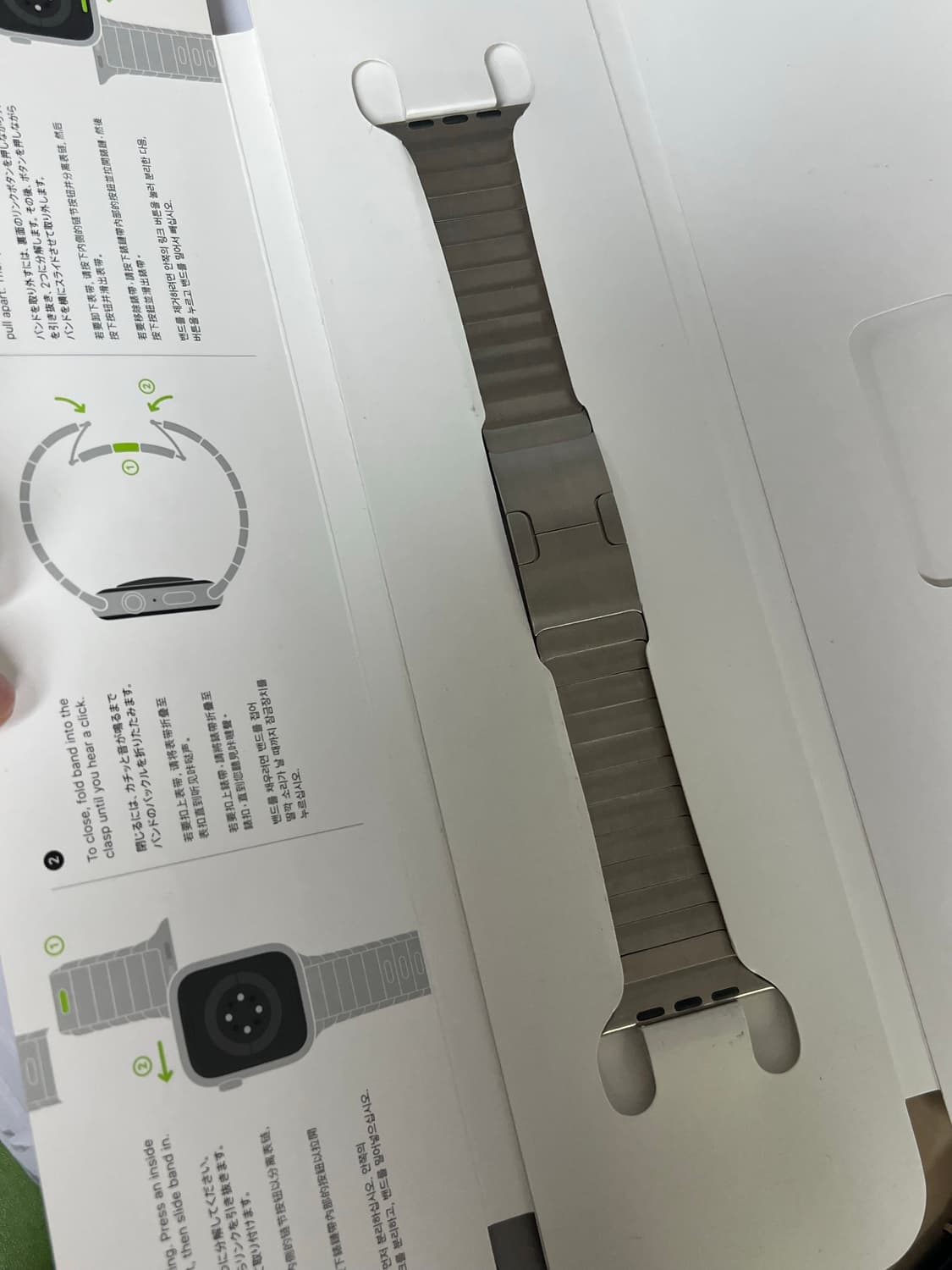 애플워치 링크 브레이슬릿 실버 42mm 상품이미지5