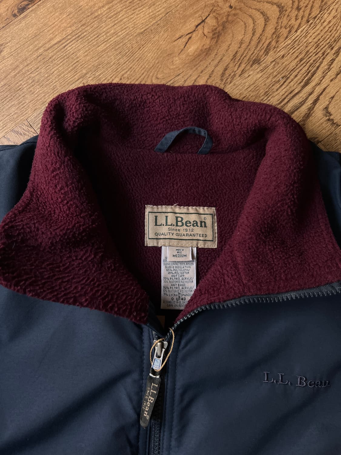 [M]L.L.Bean USA 엘엘빈 플리스 라이닝 네이비 웜업 자켓 상품이미지2