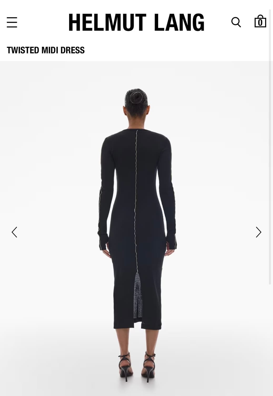 helmut lang 미디 원피스 상품이미지2
