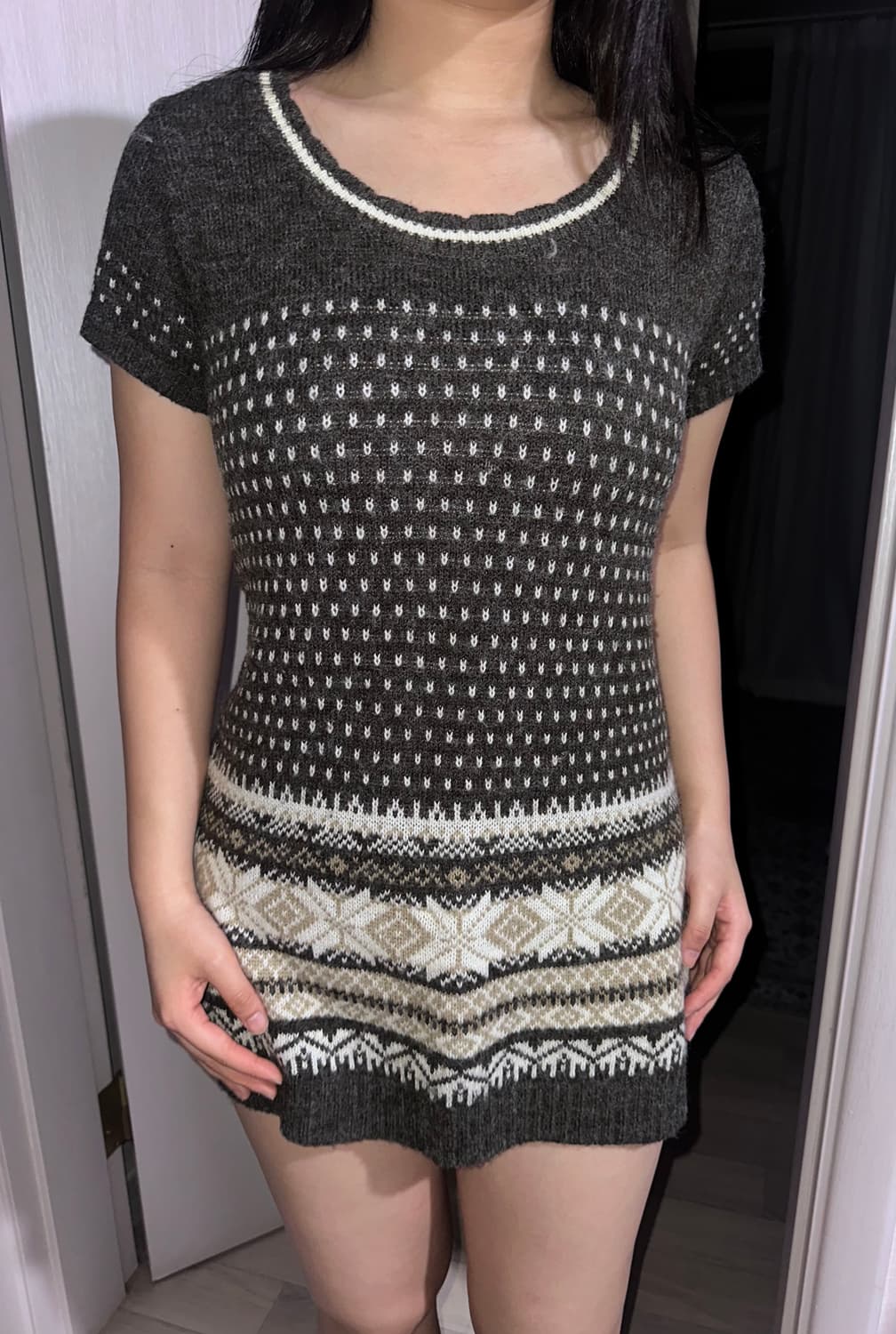 갸루 원피스 니트 일본 빈티지 상품이미지1