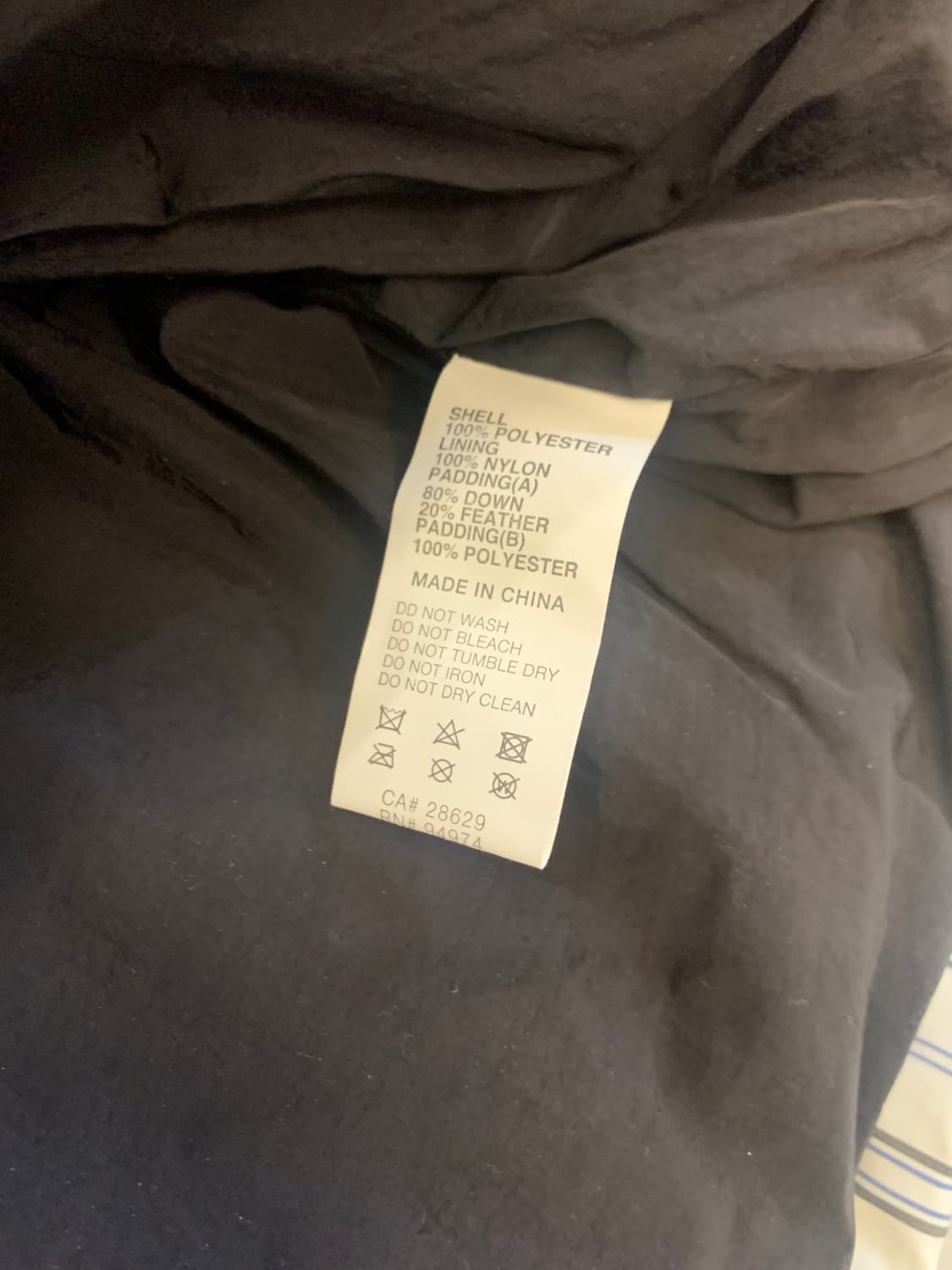 스투시 스트라이프 푸퍼 다운자켓 L 상품이미지5