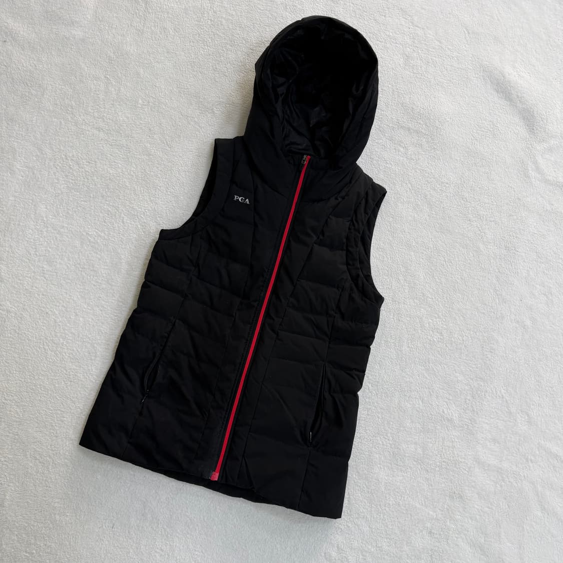 90 PGA 여성 덕다운 후드 패딩 조끼 0330T 상품이미지1