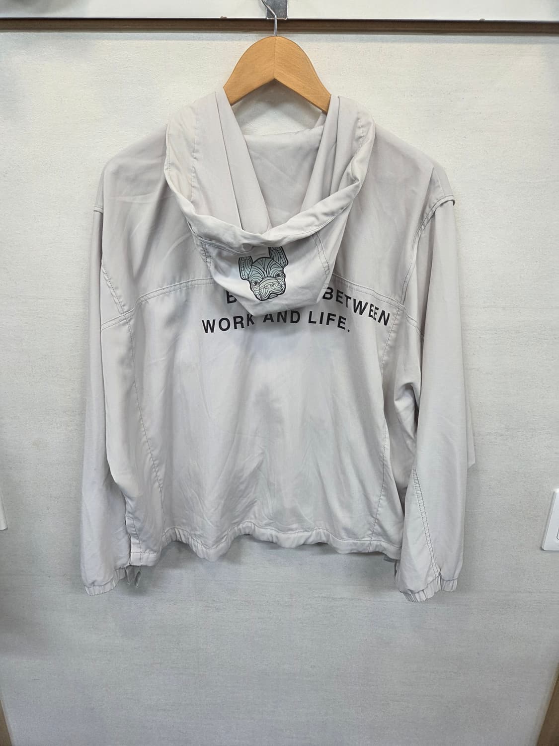 라이프워크 새틴 실리콘 와펜 후드 자켓 프리 상품이미지2