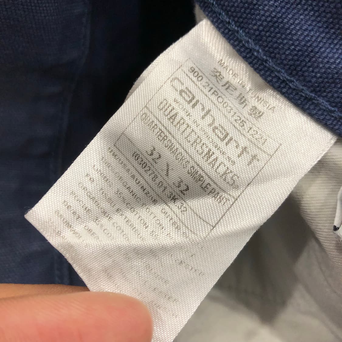 칼하트 쿼터스낵스 심플 워크 팬츠 상품이미지7