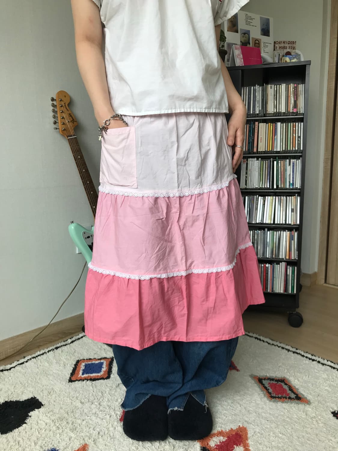 pink cancan apron 상품이미지1