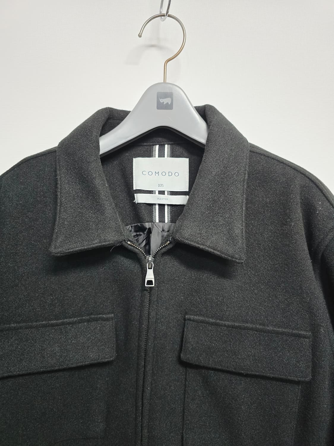 코모도 스퀘어 포켓 블랙 자켓 점퍼105 상품이미지2