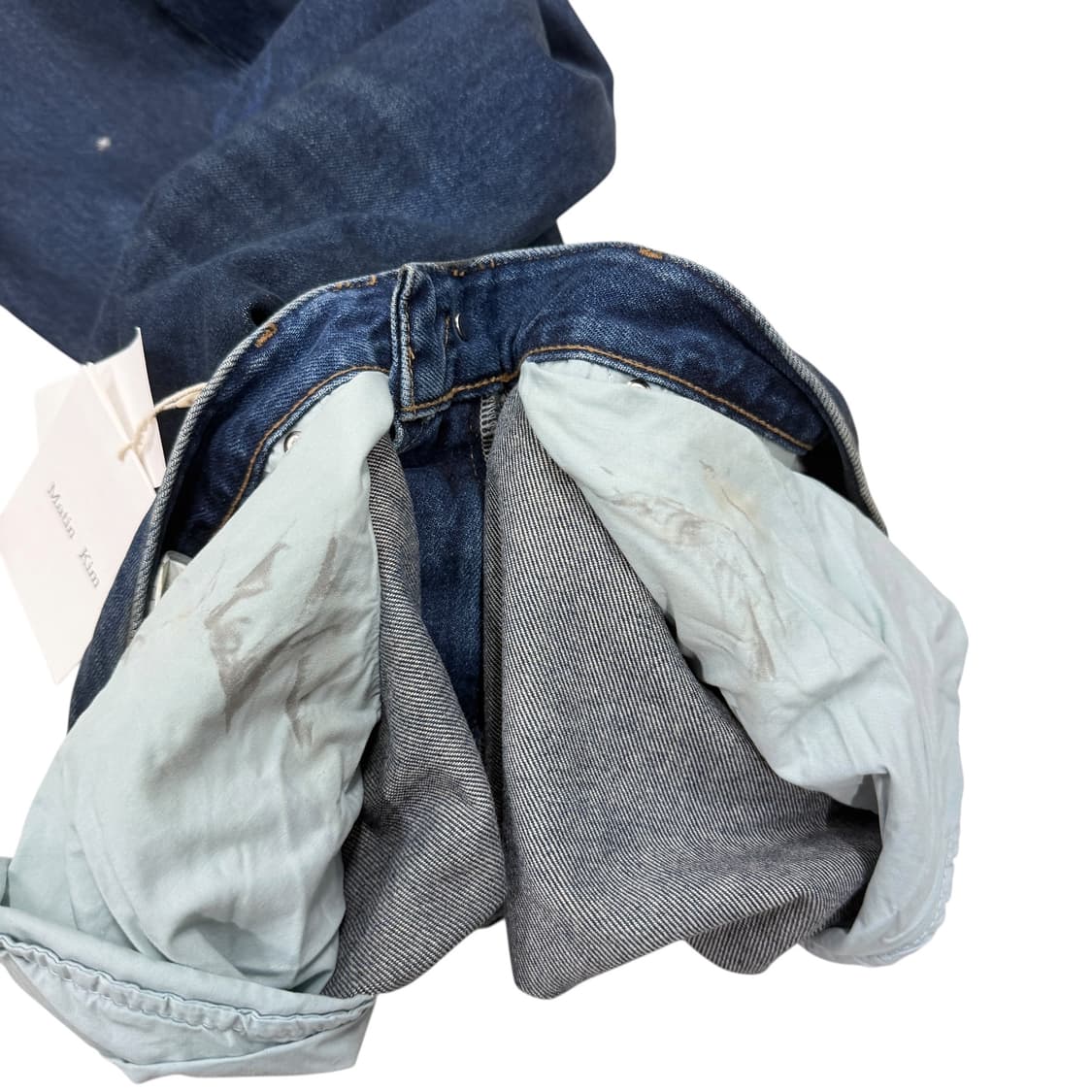 마뗑킴 맨 더티 워시 데님팬츠 바지 L 상품이미지10