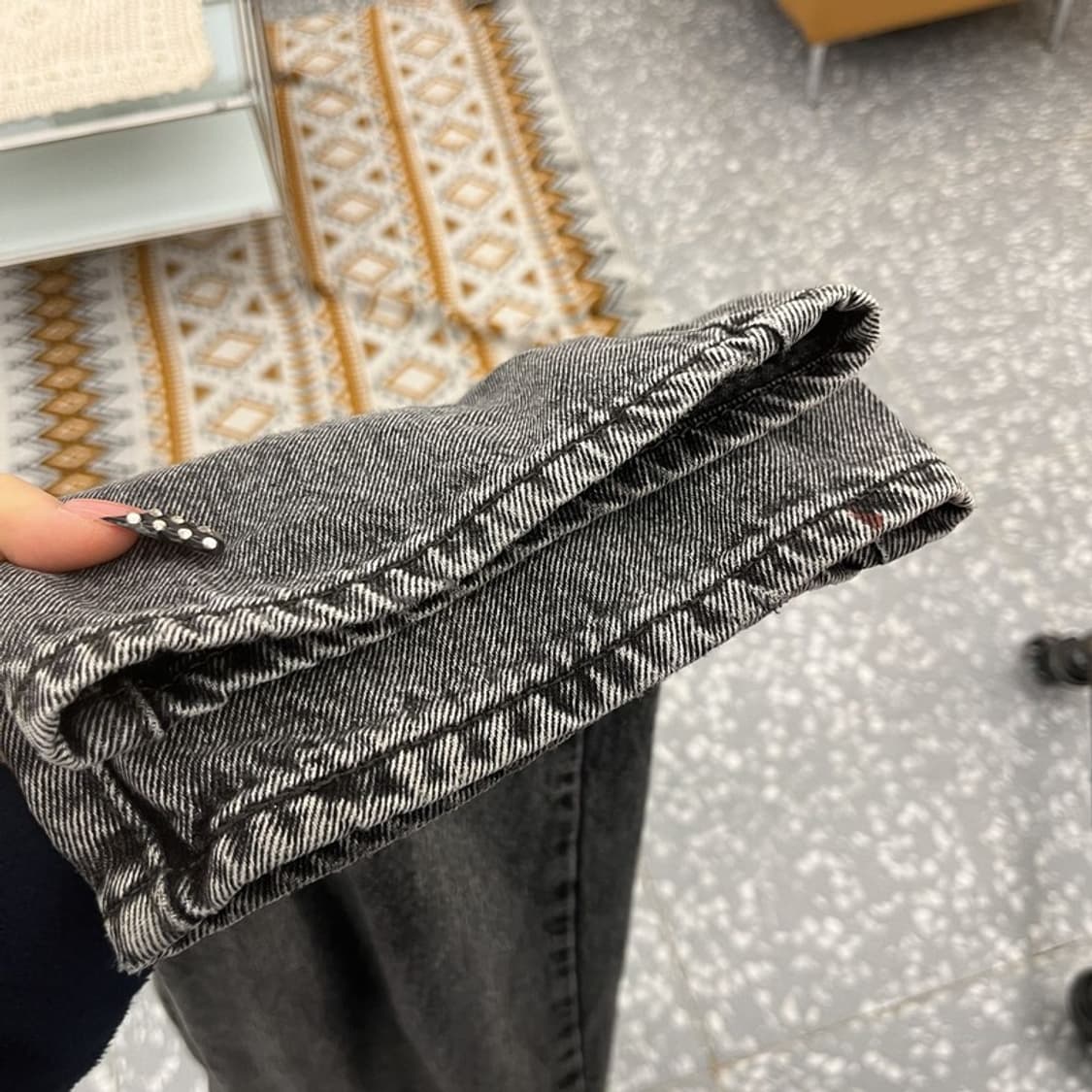 리바이스 빈티지 모던 시크 캐주얼 흑청 데님팬츠 26인치 C10606 상품이미지7