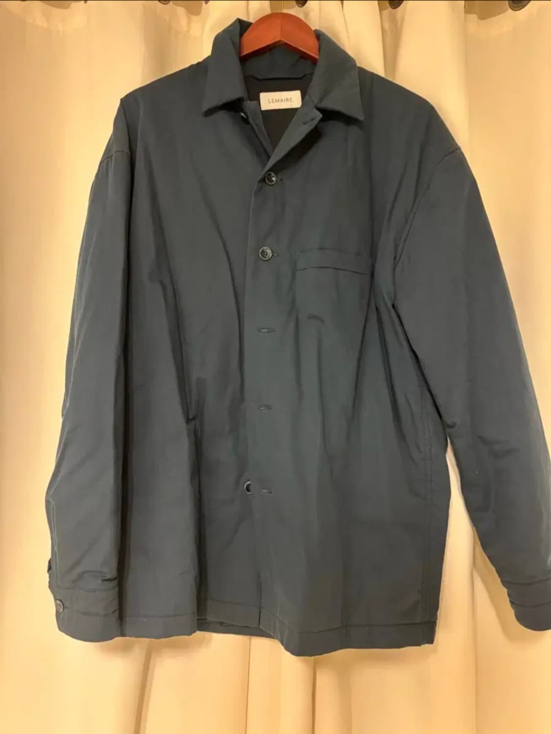 르메르 네이비 패딩 오버셔츠 48 상품이미지3