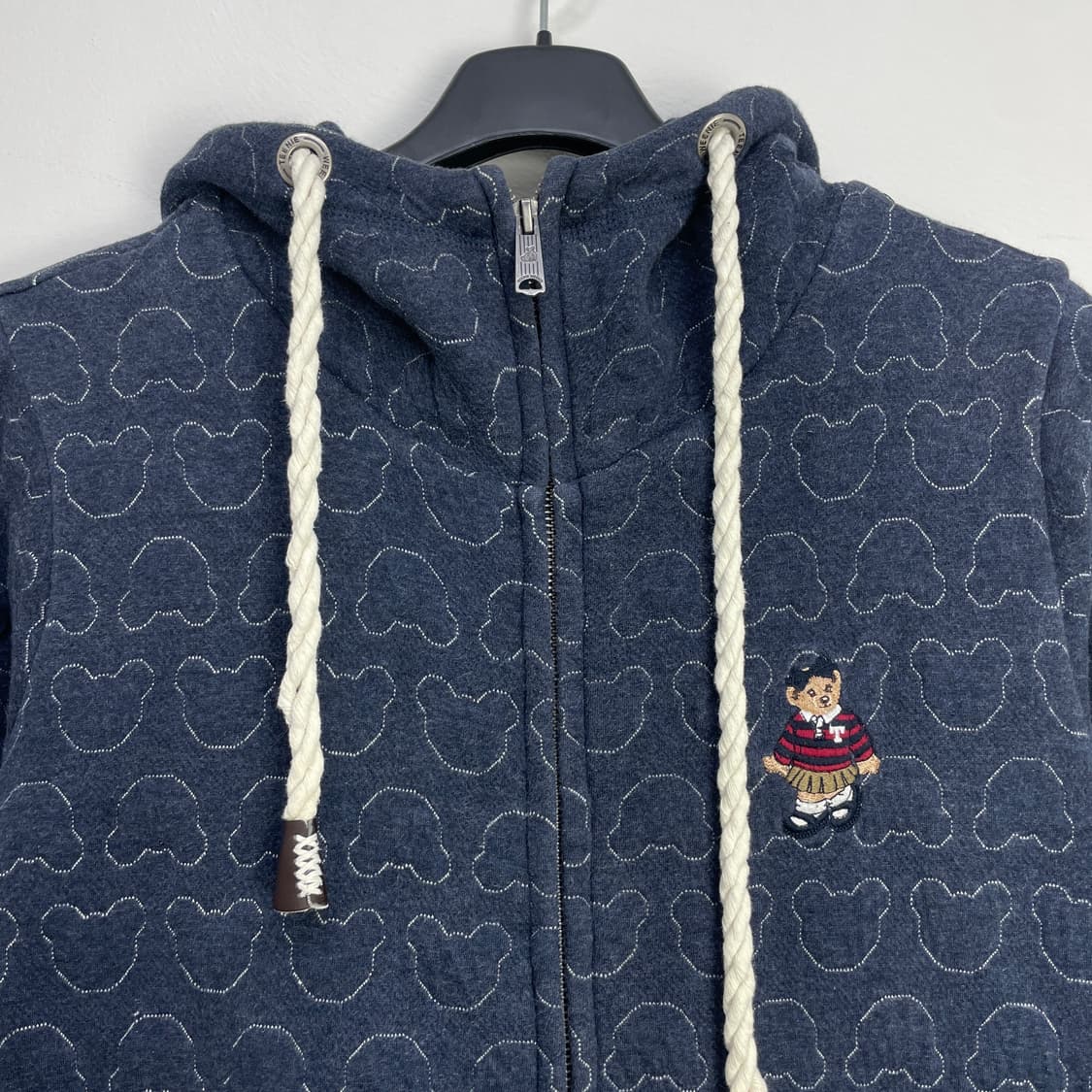 티니위니 자수베어 기모 후드집업 FL 상품이미지2