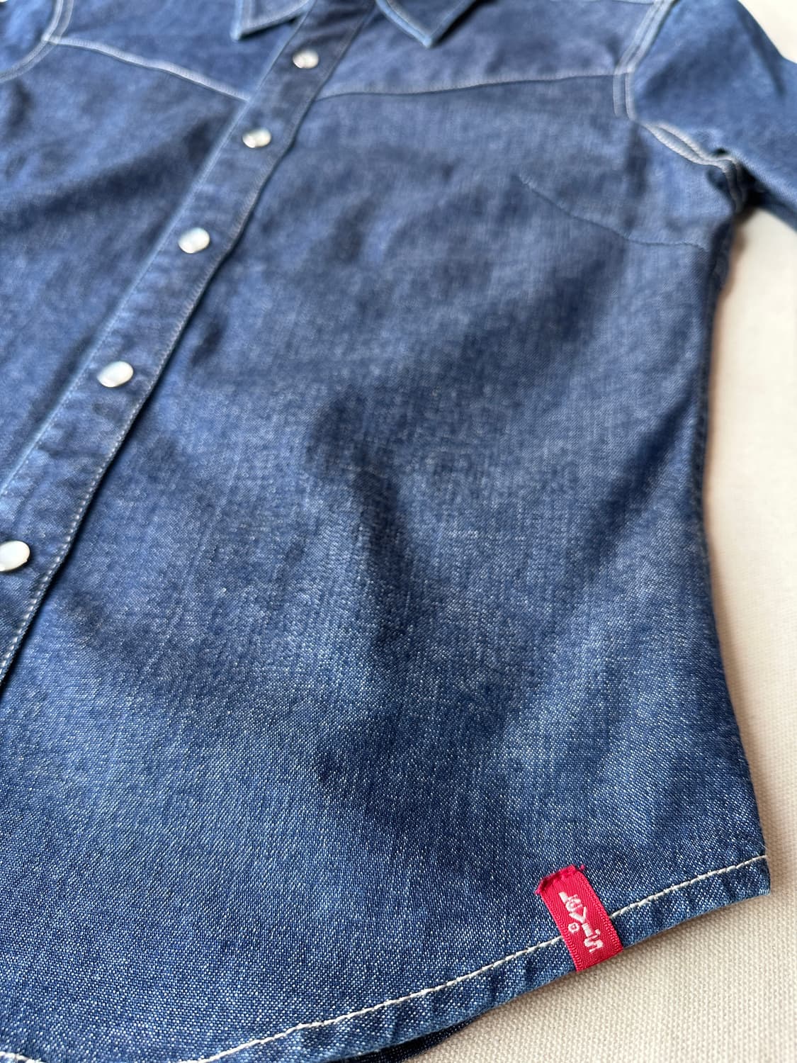 리바이스 웨스턴 데님셔츠 여성용 M 상품이미지5