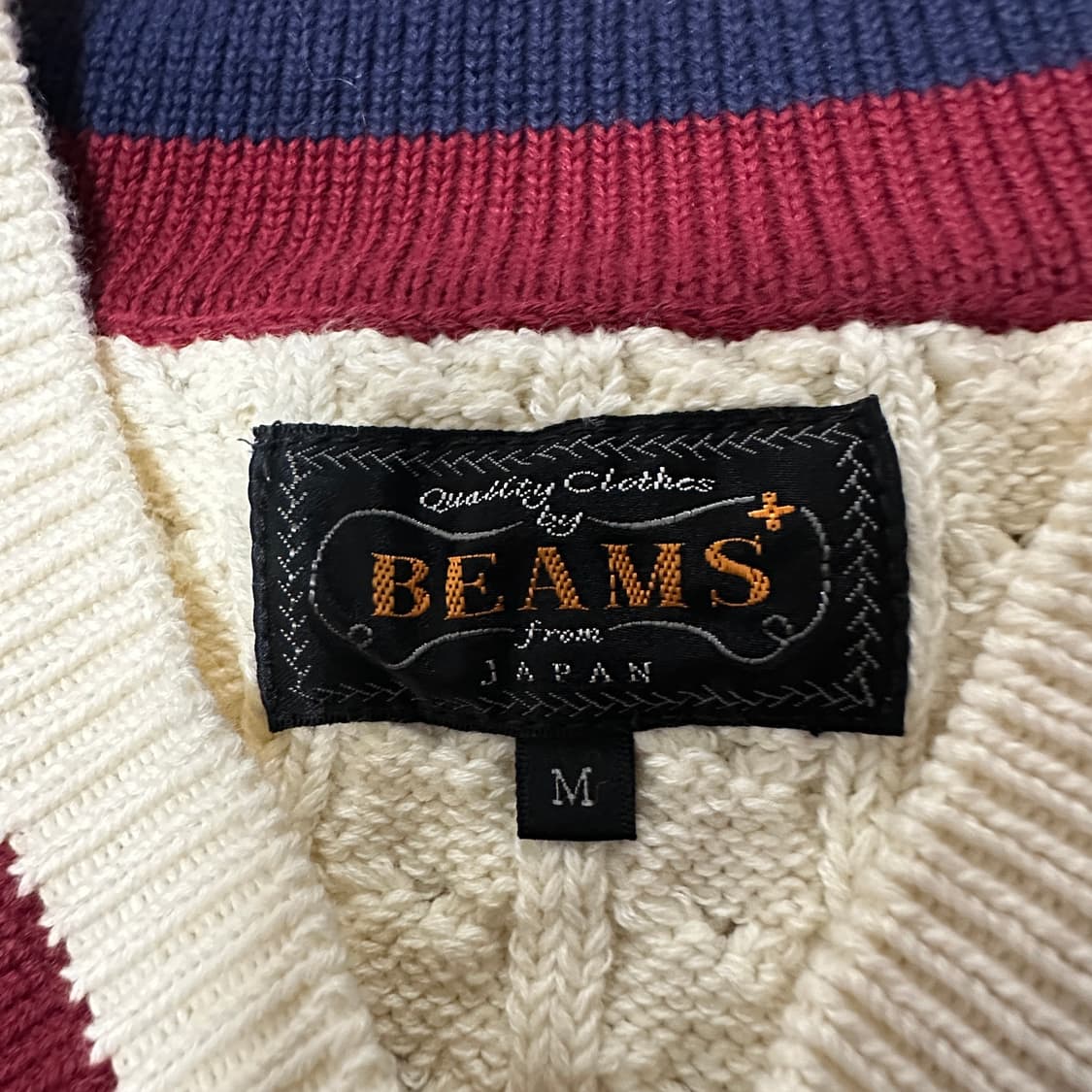 BEAMS PLUS v neck knit sweater 상품이미지3