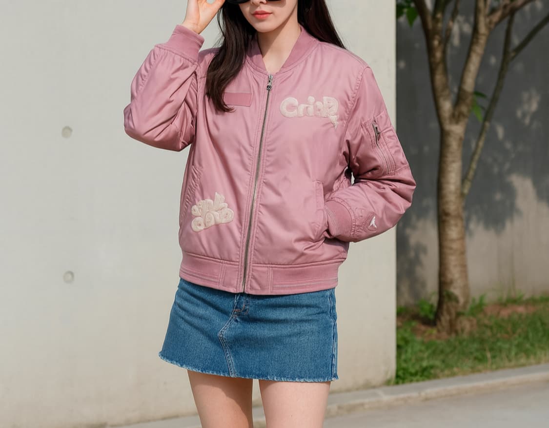 Frank Stone 핑크색 봄버 자켓_90 상품이미지1