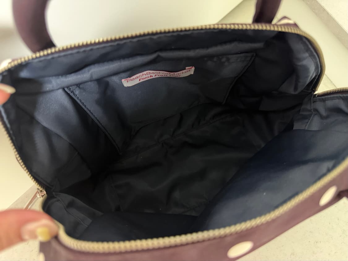 피치바스켓마켓 Polka Dot Bag_purple 상품이미지5