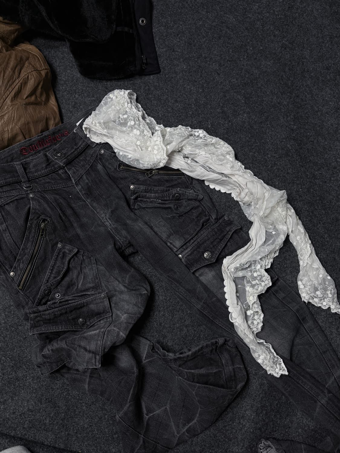 Vintage y2k punk fairy grunge scarf 상품이미지1