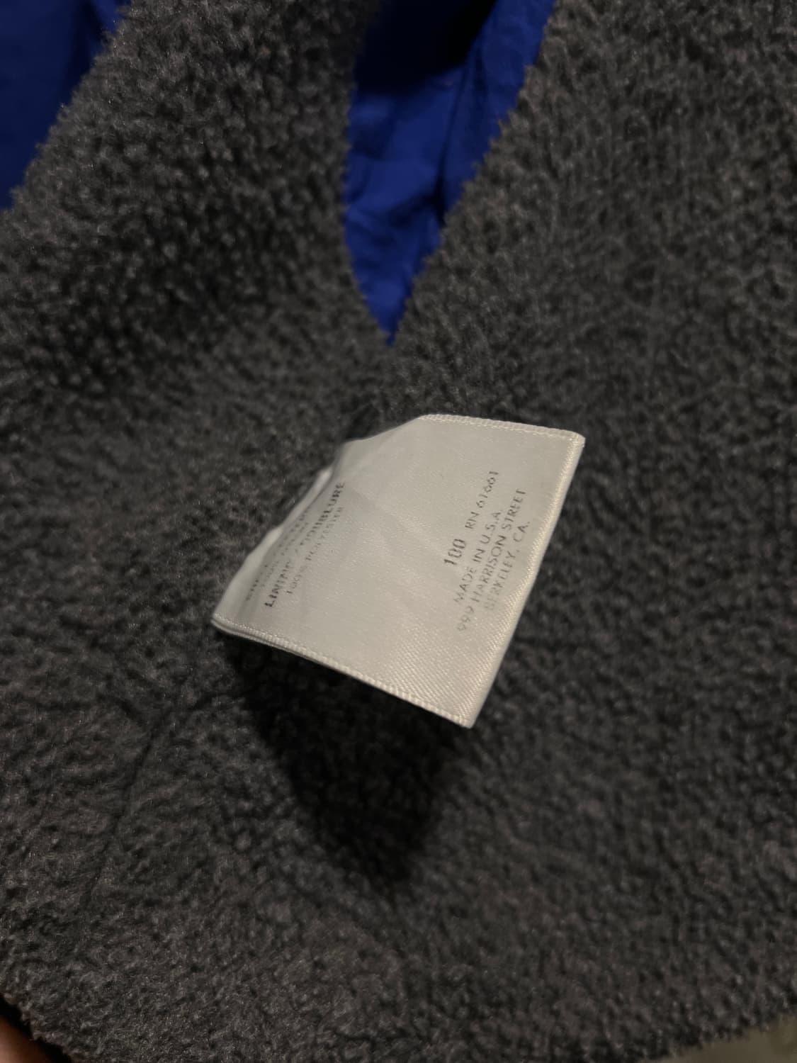 [L]90's 노스페이스 Made in USA 블루 나일론 웜업 자켓 상품이미지6