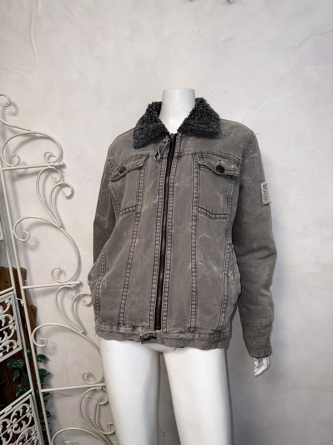 Dsquared2 gray denim tie dye fur mustang 상품이미지6