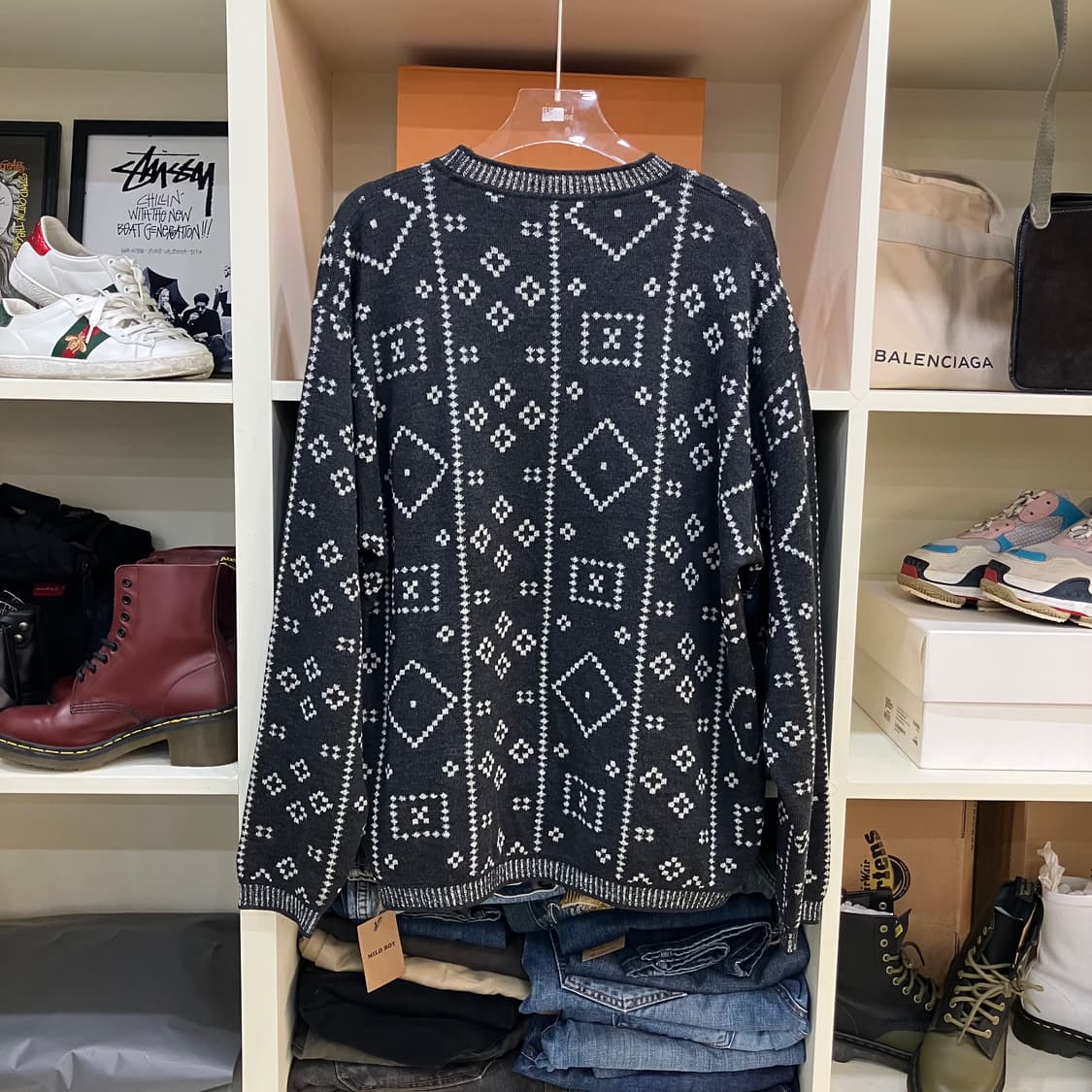 지방시 블랙 패턴 니트 상품이미지3