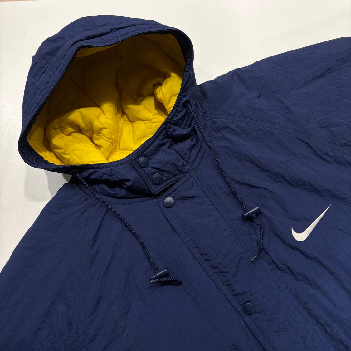 [L] 올드 나이키 빅스우시 돕바 패딩 네이비 B851 상품이미지3