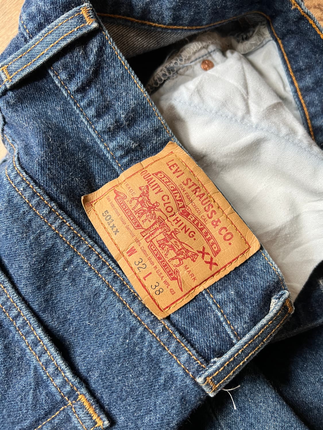 [32]90's 리바이스 501XX Made in USA 데님팬츠 S21 상품이미지5