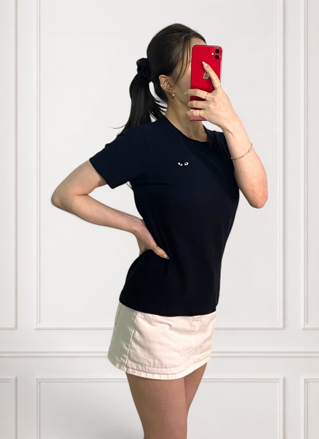 꼼데가르송 블랙와펜 라운드티 상품이미지3