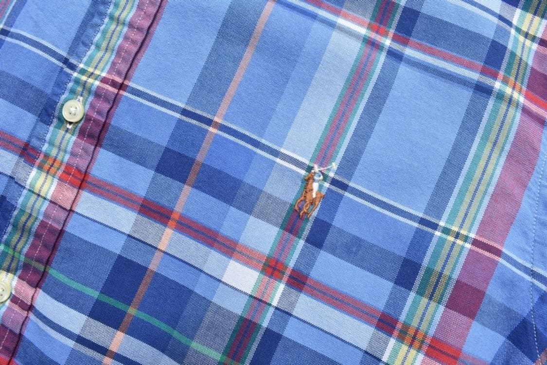 폴로 랄프로렌 큐알라벨 체크셔츠 XL N0946 상품이미지4