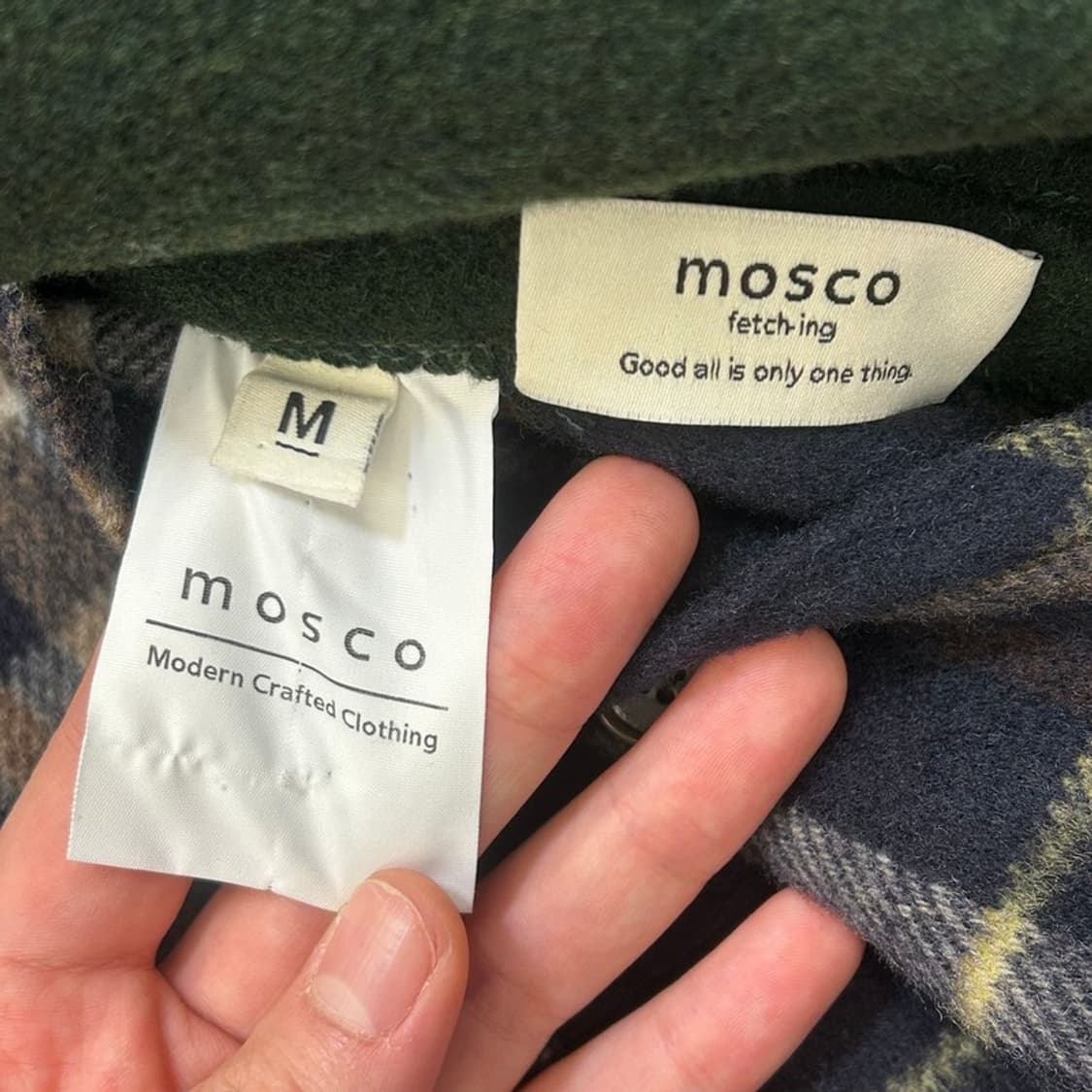 MOSCO 리버시블 네이비브라운&카키 자켓 M 상품이미지5