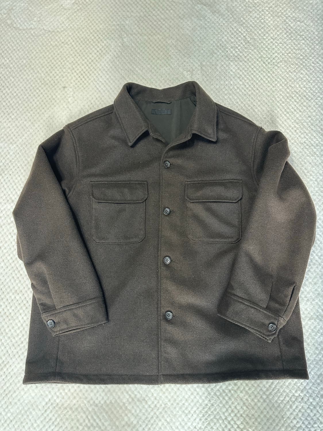 유니클로 오버셔츠 자켓 다크브라운 3XL 상품이미지1