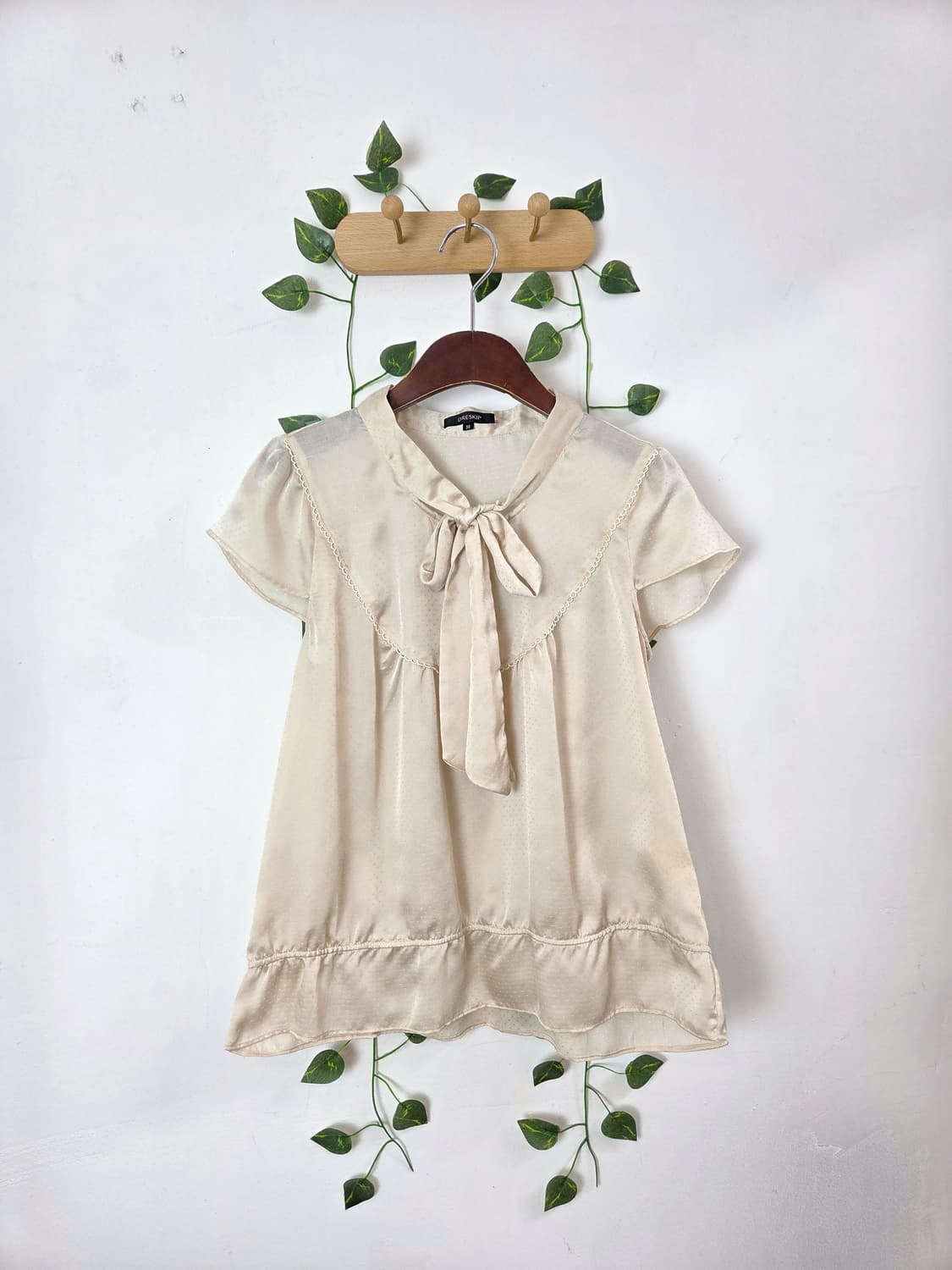 리본 홍콩 블라우스 상품이미지1