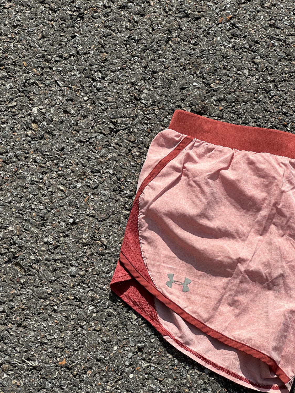 [M] 언더아머 여성 살구 브라운 러닝 쇼츠 반바지 상품이미지2
